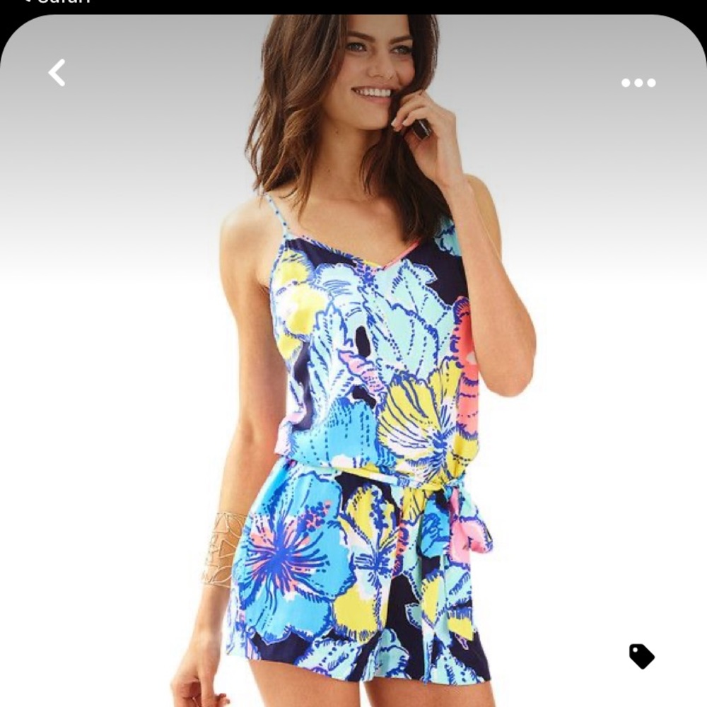 Lilly Pulitzer Silk Deanna Romper